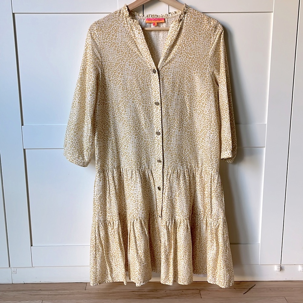 Vilagallo Tiered Peasant Dress Made in Spain 38/4/small